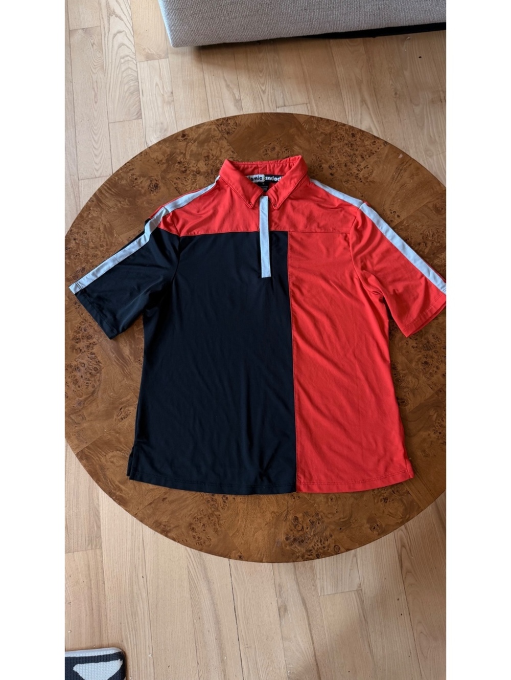 Jamie Sadock Colorblock Short Sleeve Golf Polo Shirt Medium